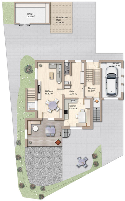 Raum für Ihr Familienglück: Wohnen, wo die Sonne zuhause ist – Haus mit flexibler Nutzung in Sulz