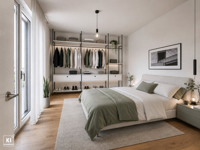 3-Zi-Dachgeschosswohnung mit Loggia