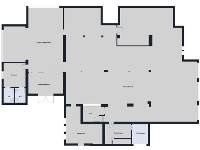 Geschäfts(t)raum auf über 500m²