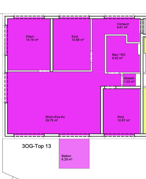 Großzügigen helle 4 Zimmer Wohnung mit Balkon in zentraler Lage in Dornbirn