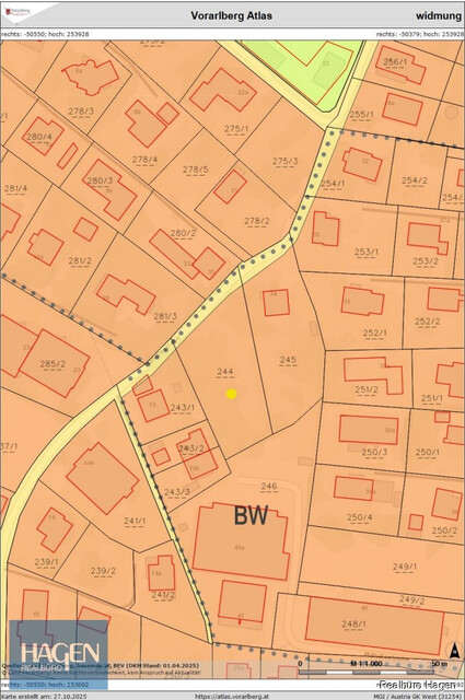 Baugrundstück mit Seltenheitswert in Lustenau