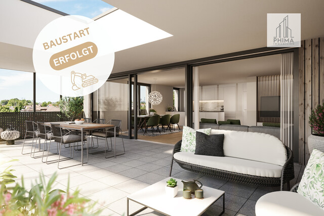 Lauterach bei Bregenz: Außergewöhnliche 4 Zimmer Penthouse Wohnung im Klosterquartier