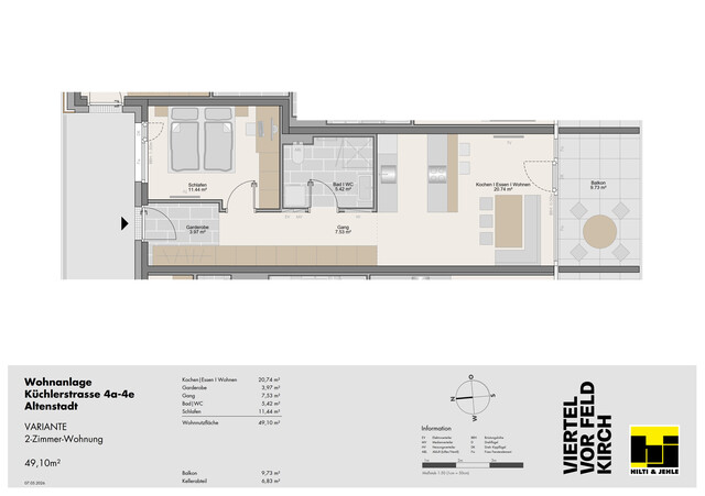 2-Zimmer-Terrassenwohnung