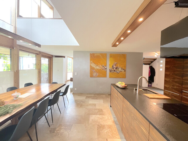 Gaissau: Außergewöhnliches Einfamilienhaus ca. 160 m² Wohnraum, Holz, Licht & Raum