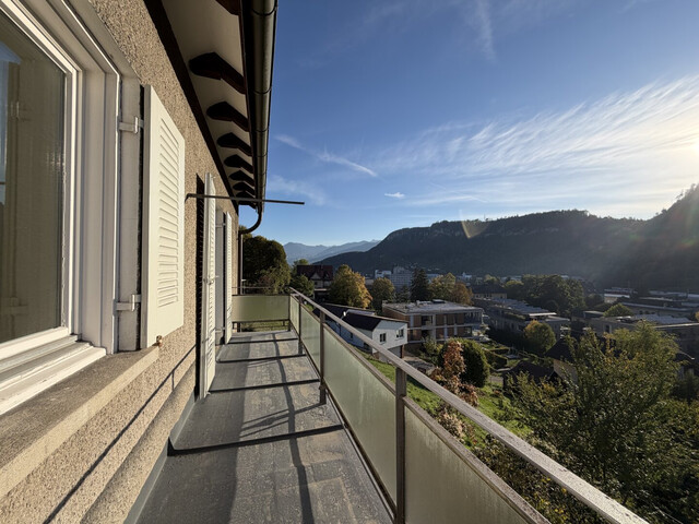 Inspirierende 4,5 Zimmer Altbauwohnung mit Garage, Garten und Balkon