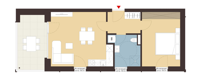 2-Zimmerwohnung mit Terrasse| B06